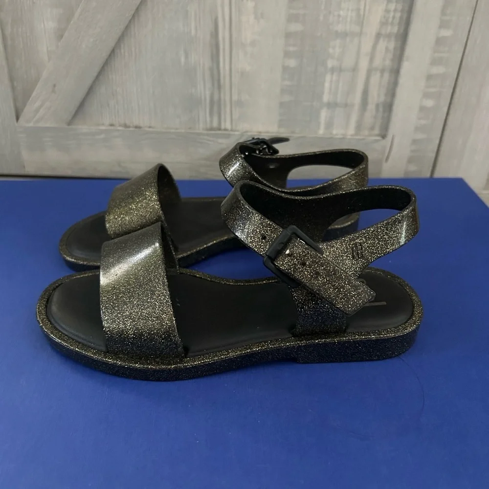 MINI MELISSA Sandals Glitter  Kid's Size 12 NEW